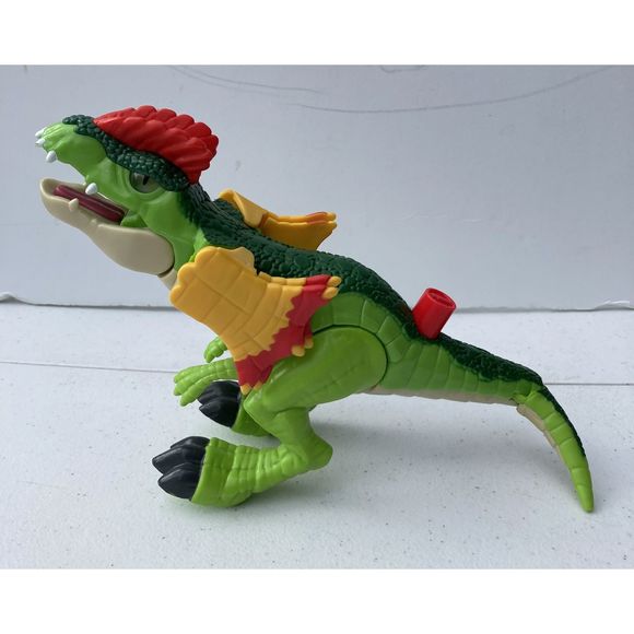 Imaginext Jurassic World Dilophosaurus Dinosaur 2018 Fisher-Price Mattel Toy 11" - Picture 1 of 10